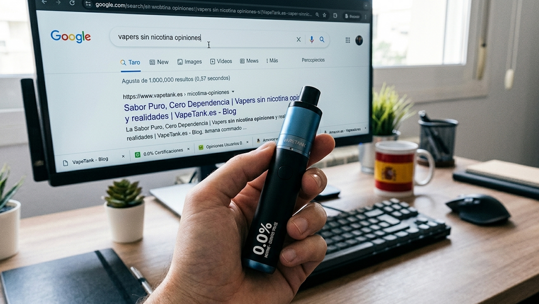 Vapers sin nicotina: Opiniones, mitos y realidades sobre el formato 0.0%